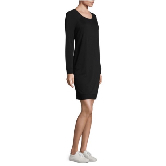 Xersion Sweatshirt Dress Tunic Black 